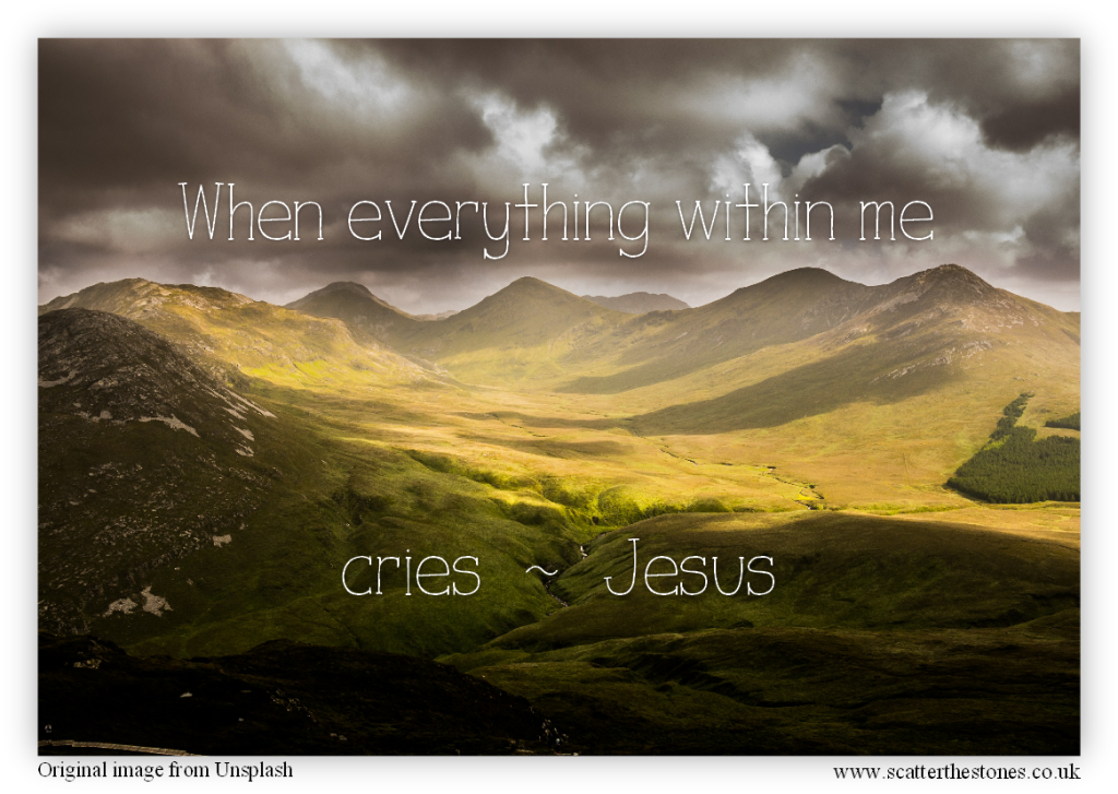 When everything within me cries Jesus